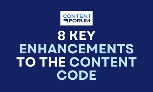 The Content Forum Unveils Content Code 2022
